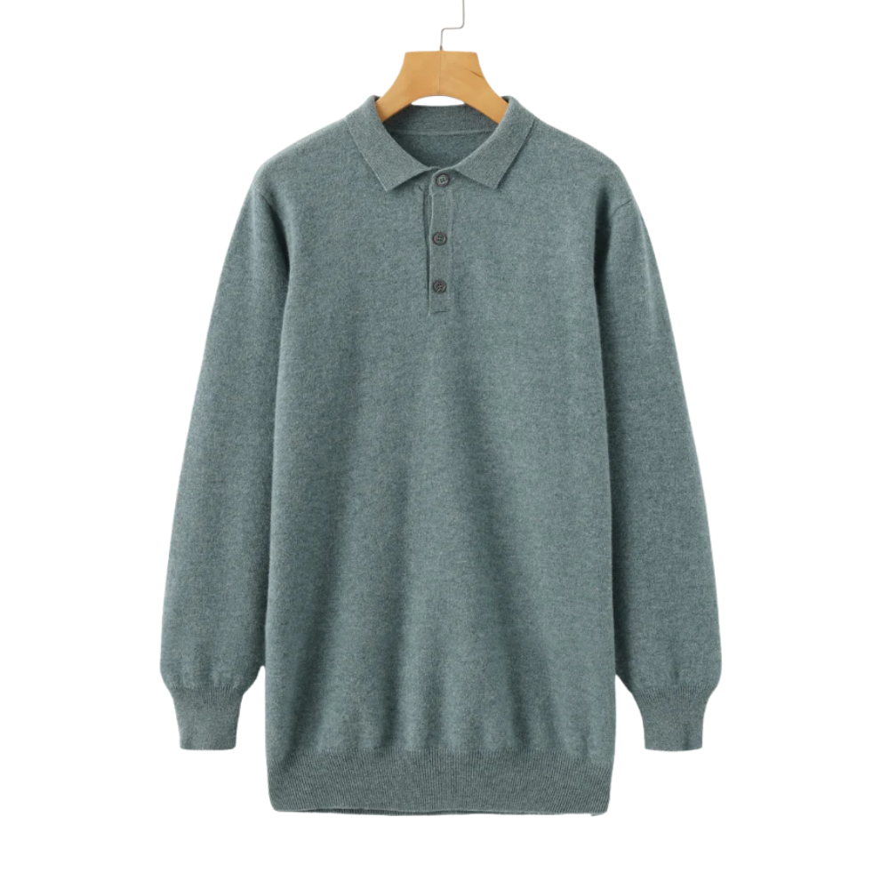 Polo en Cachemire 100% Style Old Money