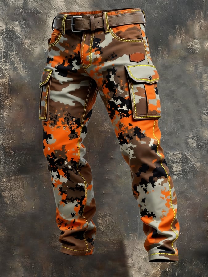 MAISON CLÉMENT PARIS™ | PANTALON CARGO CAMOUFLAGE HOMME TACTIQUE