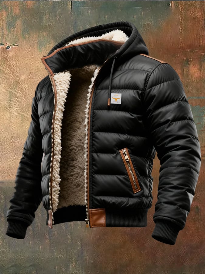 MAISON CLÉMENT PARIS™ | VESTE MATELASSÉE SHERPA NOIRE