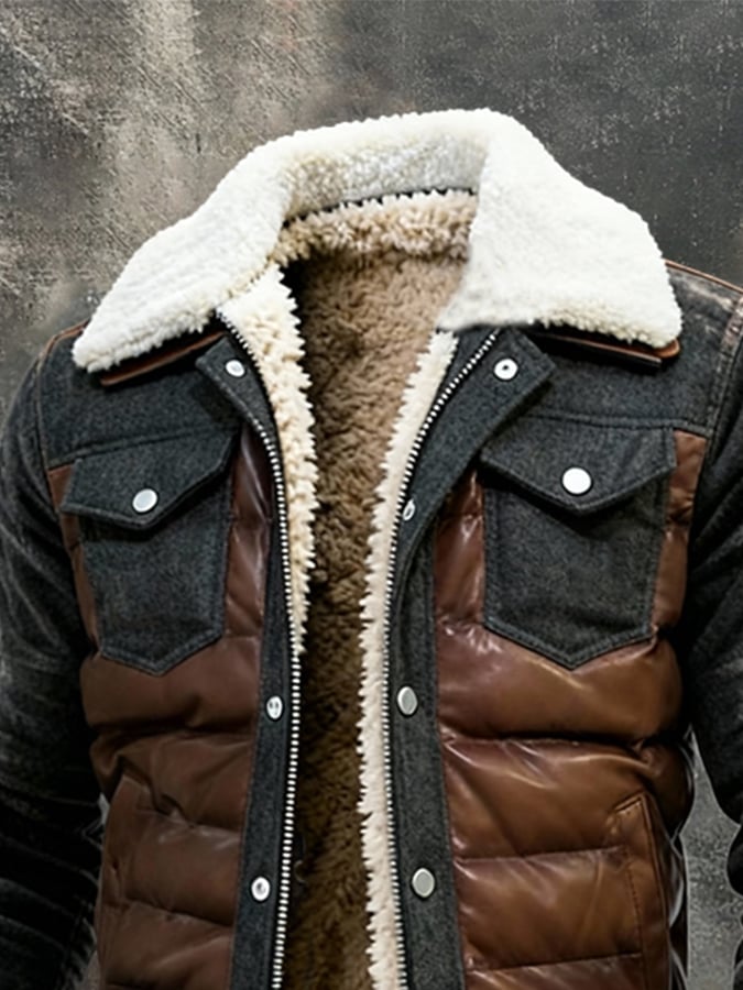 Maison Clément Paris | Veste outdoor en laine à col sherpa
