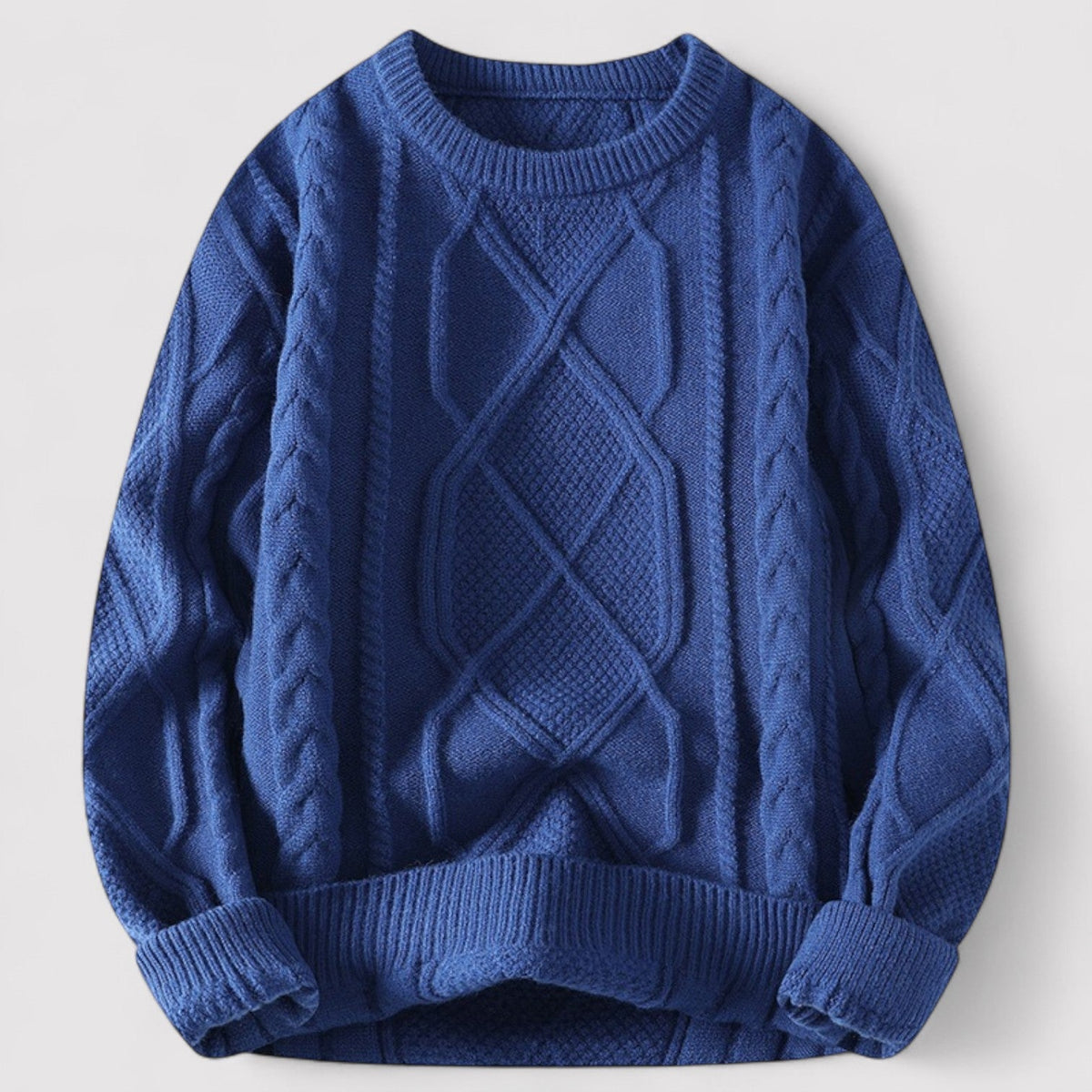 Cardigan chic – Pull classique pour hommes à col rond