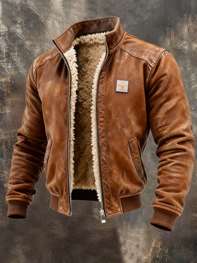 MAISON CLÉMENT PARIS™ | VESTE VINTAGE À DOUBLURE SHERPA