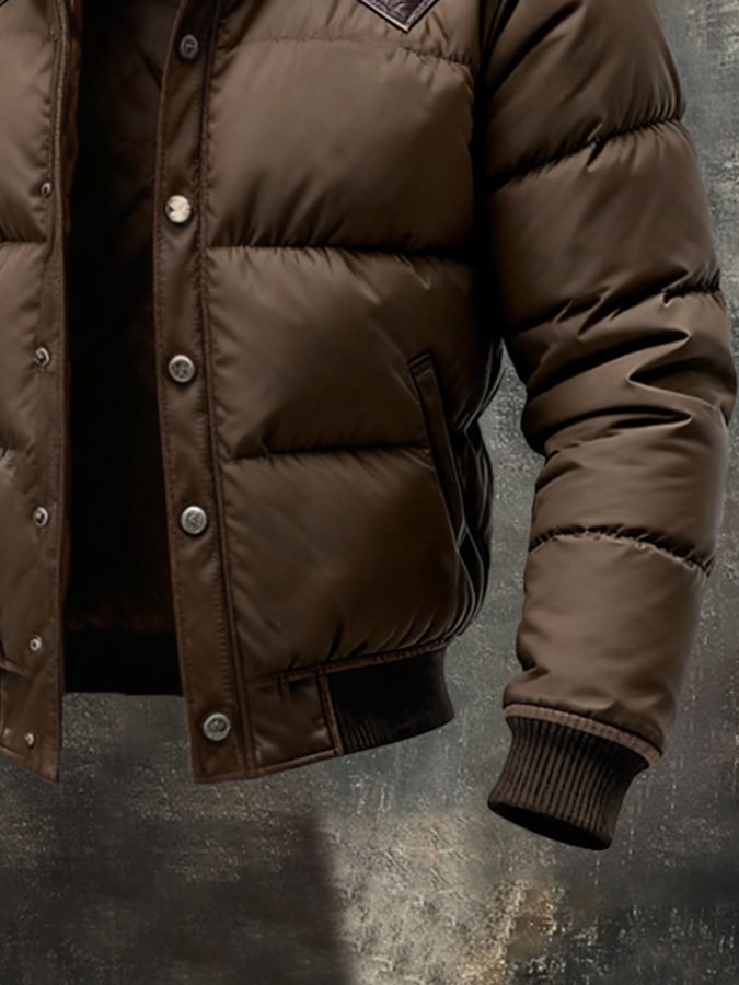 Maison Clément Paris | Veste matelassée en cuir et tissu premium