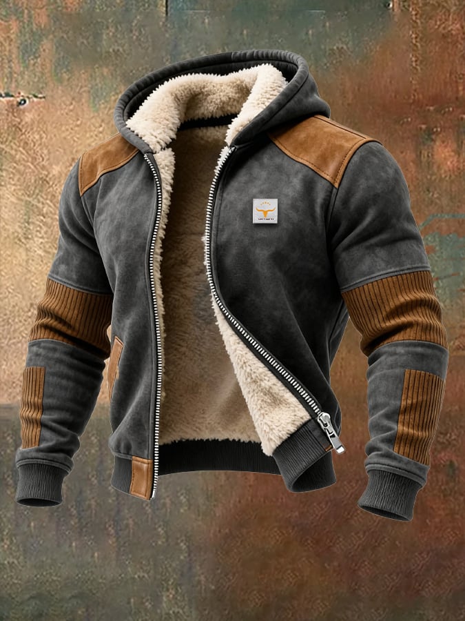 MAISON CLÉMENT PARIS™ | VESTE AVIATEUR HOMME À CAPUCHE FOURRÉE