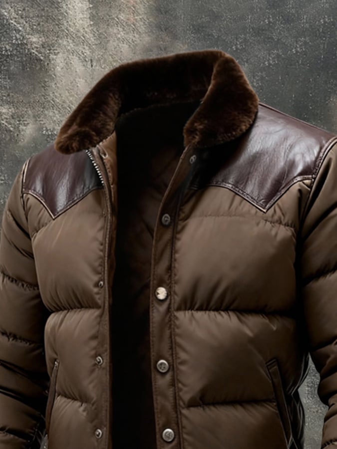 Maison Clément Paris | Veste matelassée en cuir et tissu premium