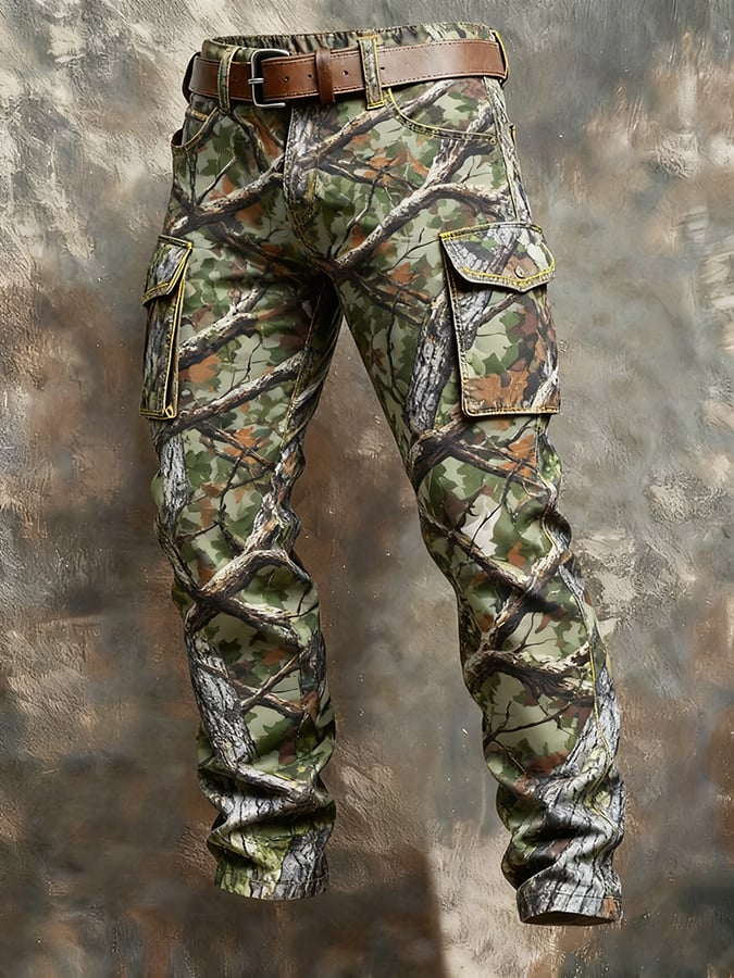 MAISON CLÉMENT PARIS™ | PANTALON CARGO CAMOUFLAGE MULTIPOCHES HOMME