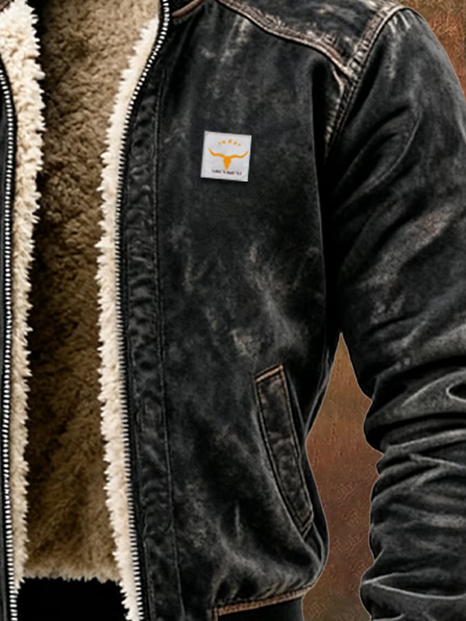 MAISON CLÉMENT PARIS™ | VESTE VINTAGE À DOUBLURE SHERPA