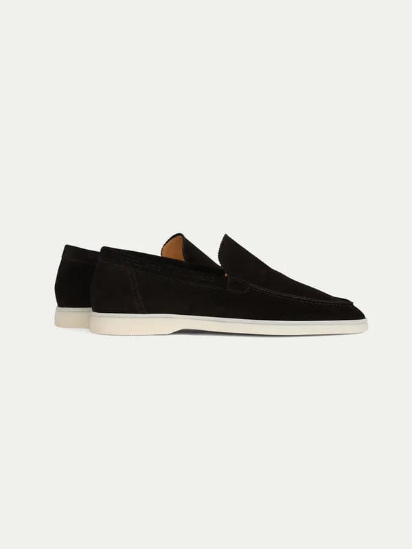 OLD MONEY - Mocassins en daim premium noir