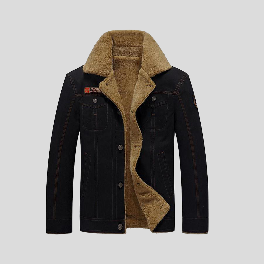 Armand – Veste peau lainée