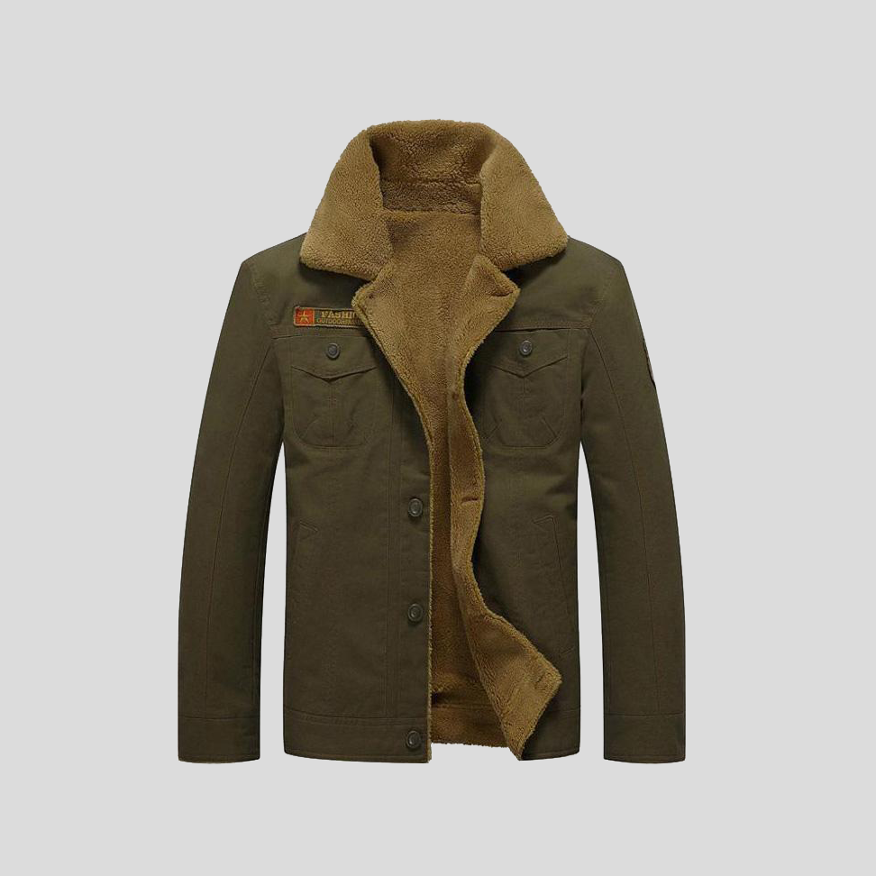 Armand – Veste peau lainée