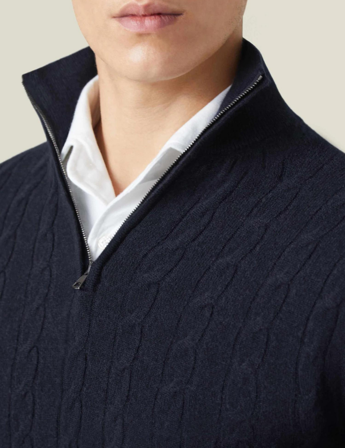 Domingo | Pull en maille torsadée avec motif