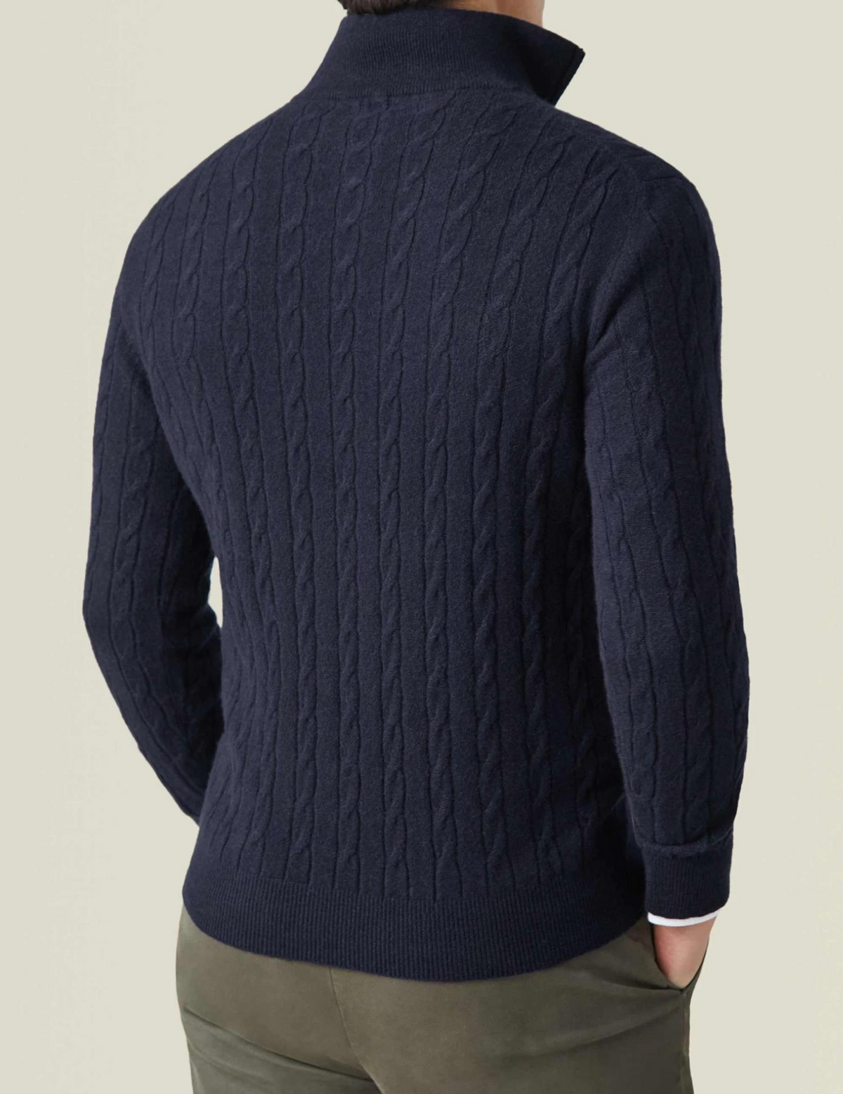 Domingo | Pull en maille torsadée avec motif