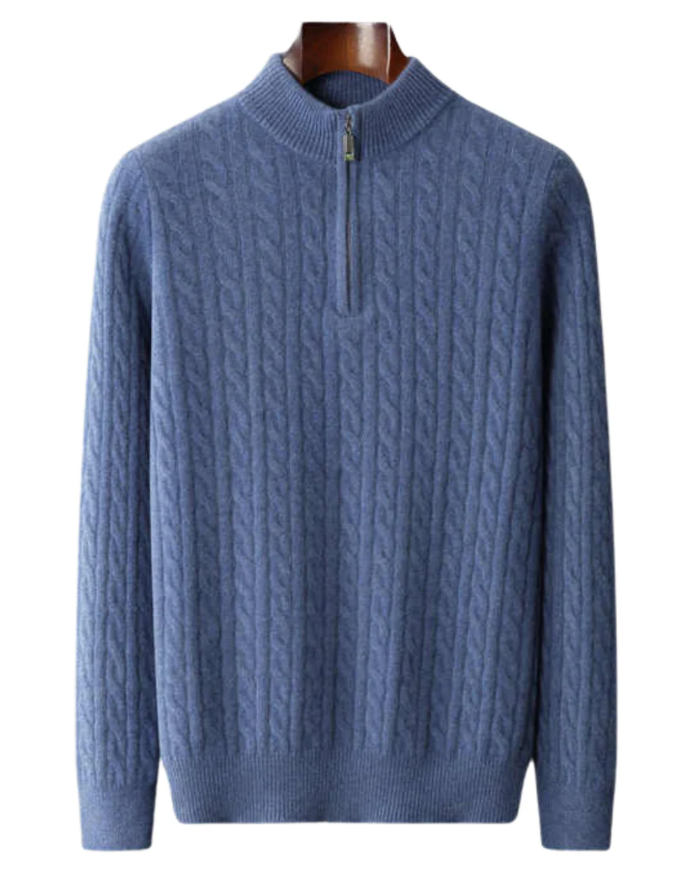 Maison Clément Paris | Demi-zip tissé en cachemire Deneb