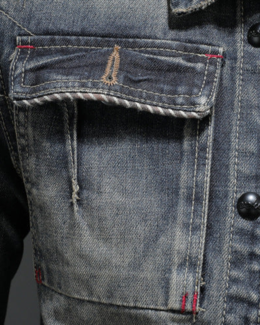 Milano - Veste en denim bleue