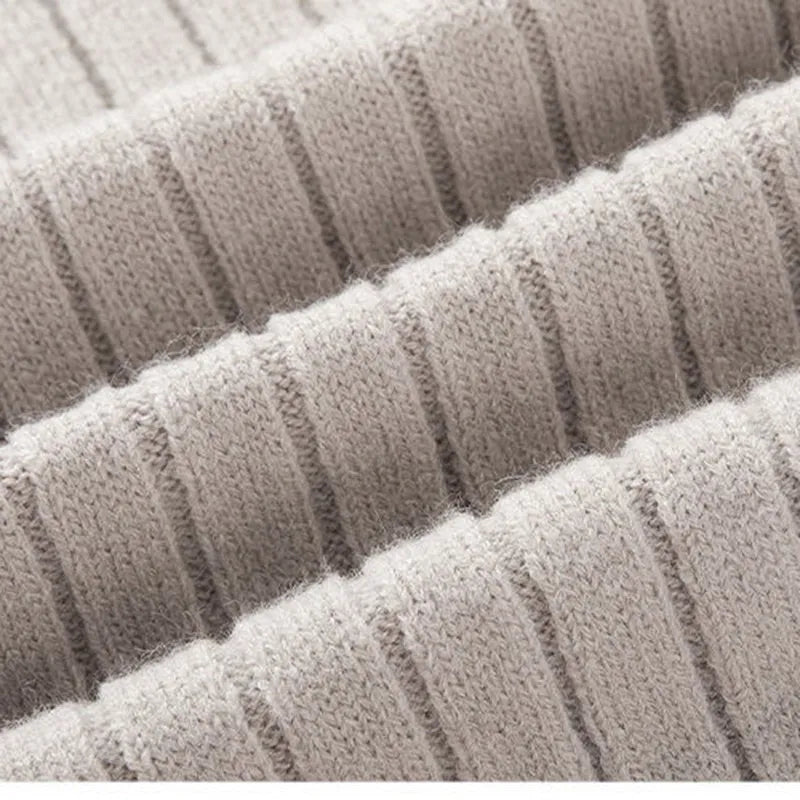 Pull à demi-zip rayé en coton élégant