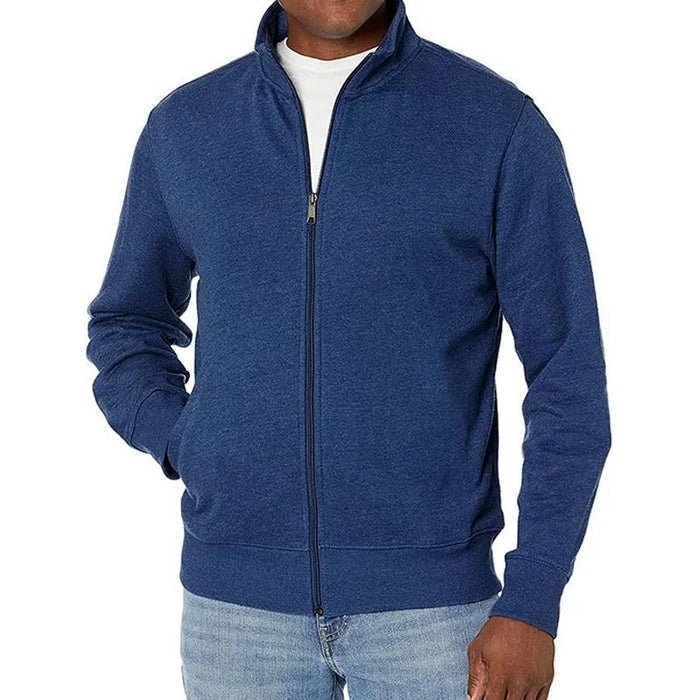 Veste classique à fermeture éclair complète pour hommes