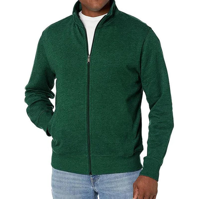 Veste classique à fermeture éclair complète pour hommes