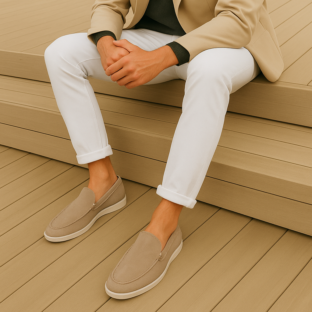 Loafers élégants en daim