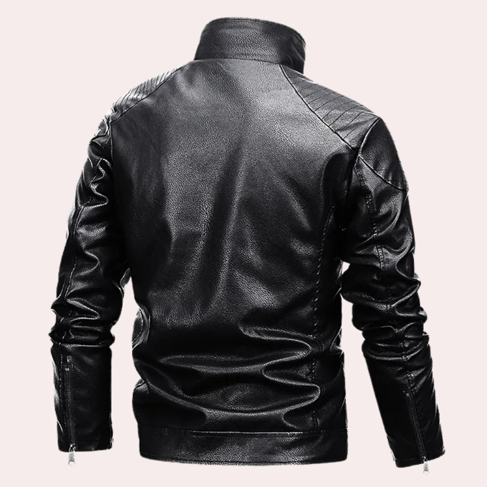 Torcuato - Manteau d'Hiver Moderne en Cuir pour Hommes 2025