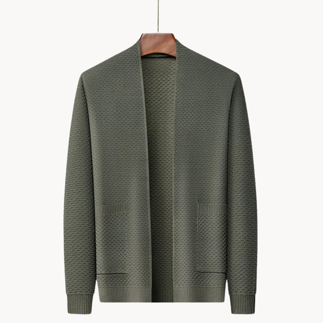 Melchor - Cardigan tricoté Old Money