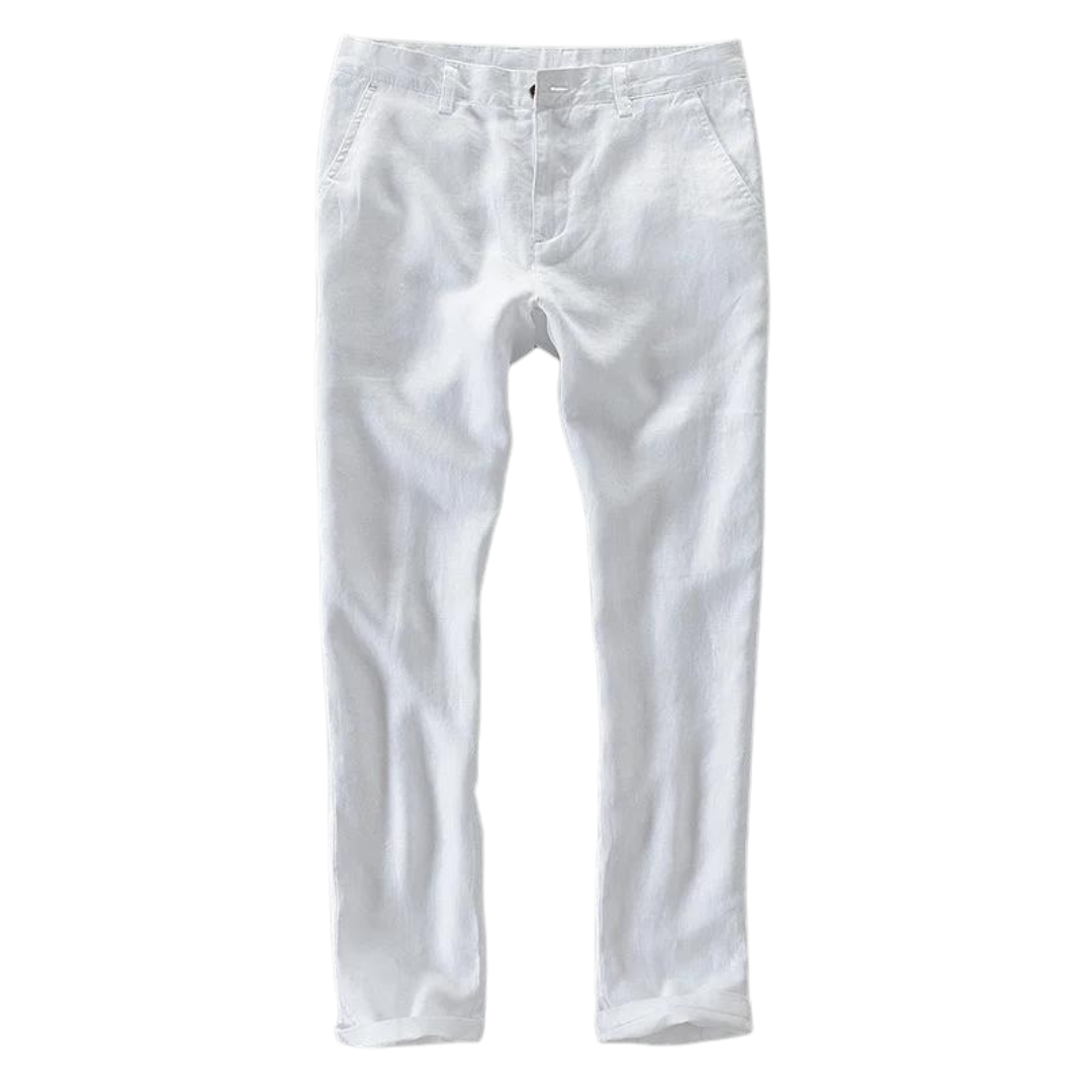 Pantalon casual 100 % lin
