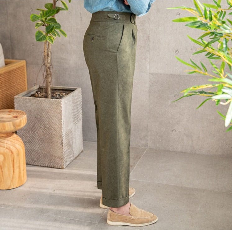 Paul - Pantalon taille haute Old Money