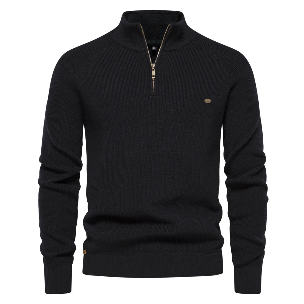 Pull zippé de luxe