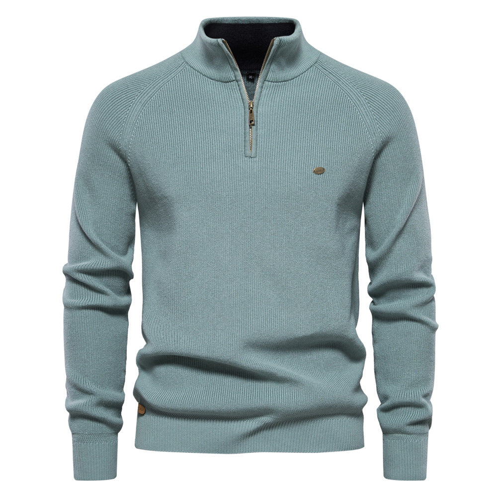 Pull zippé de luxe