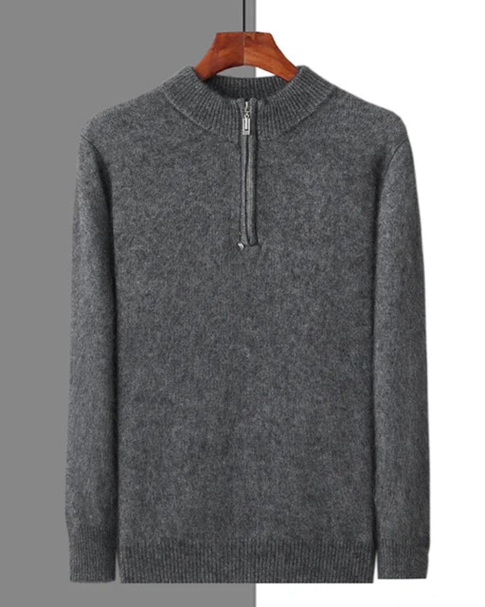 Pull zippé en cachemire de Genève
