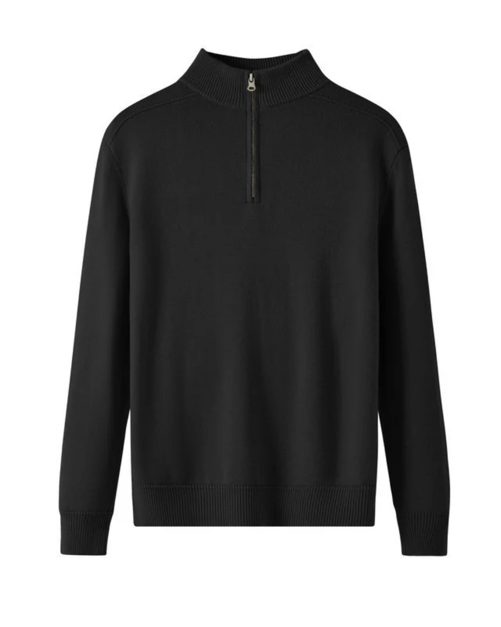Pull zippé en laine mérinos Capri