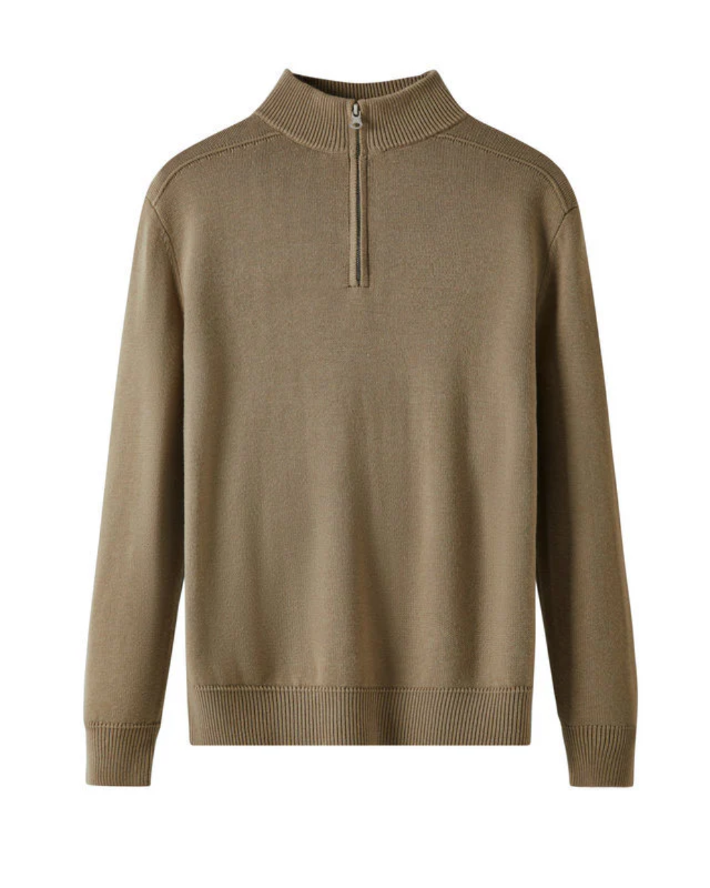 Pull zippé en laine mérinos Capri