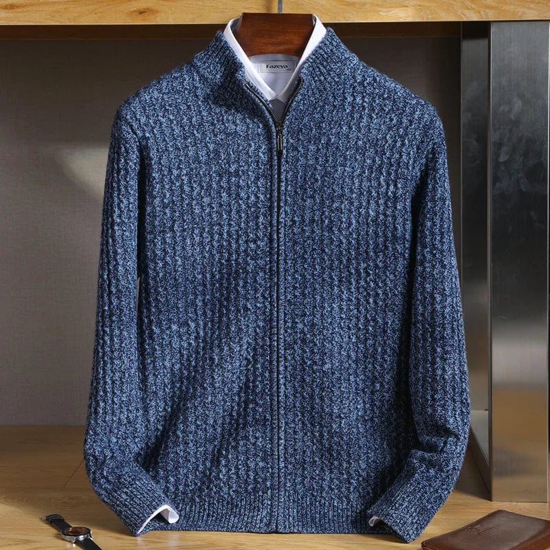 Quentin – Cardigan en laine tricoté Old Money pour hommes 2025