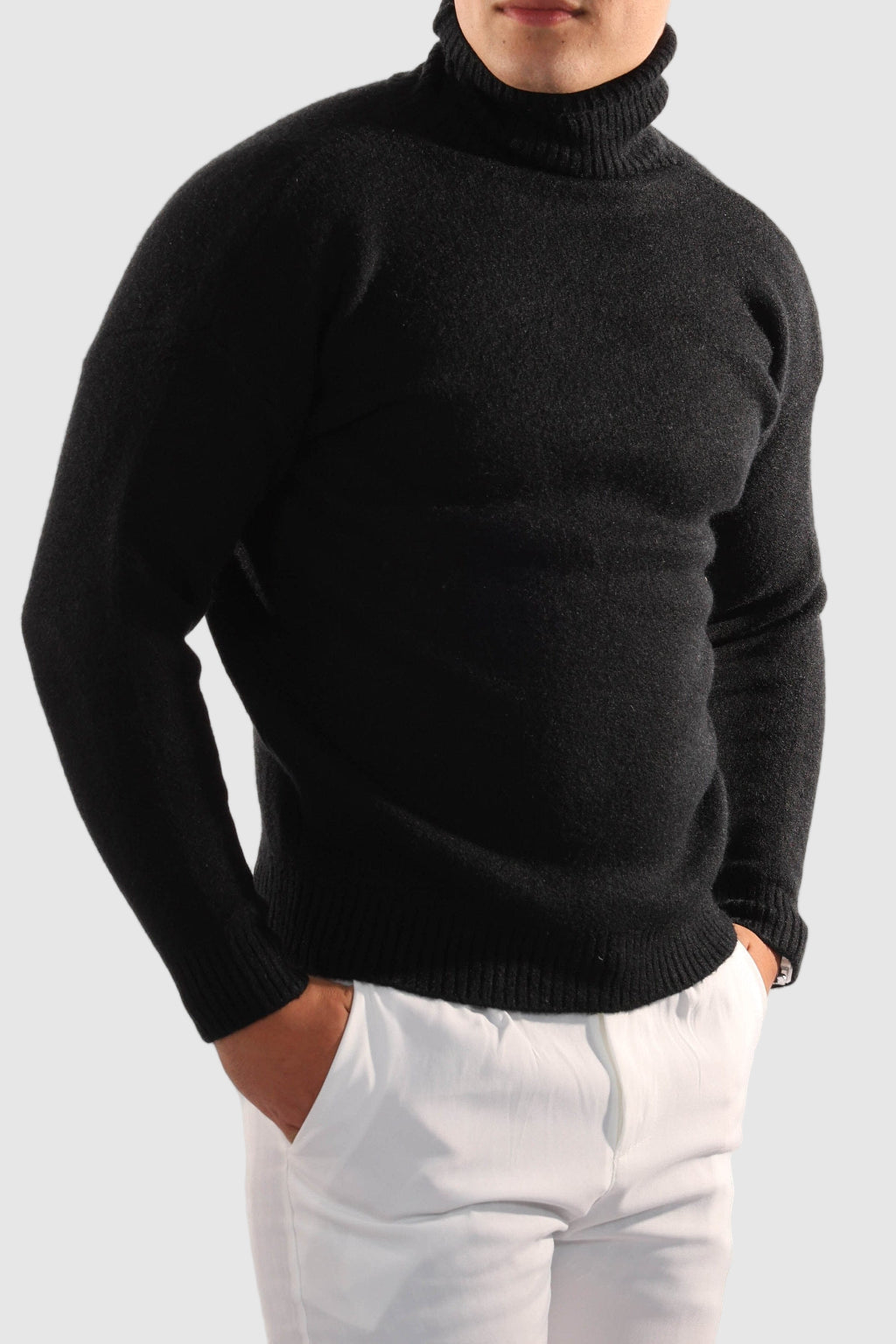 Reginal - Pull Col Roulé en Cachemire Old Money