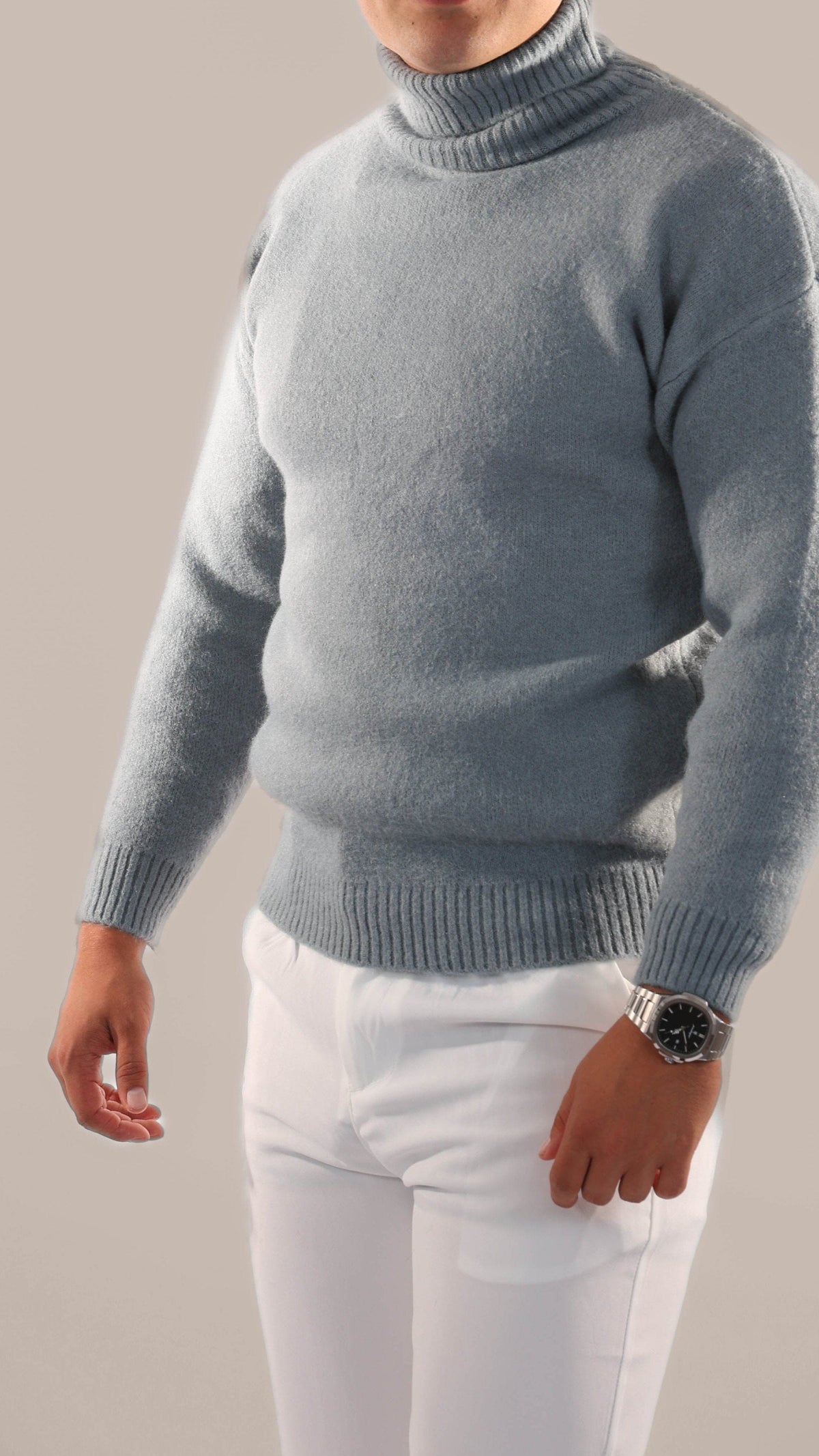 Reginal - Pull Col Roulé en Cachemire Old Money