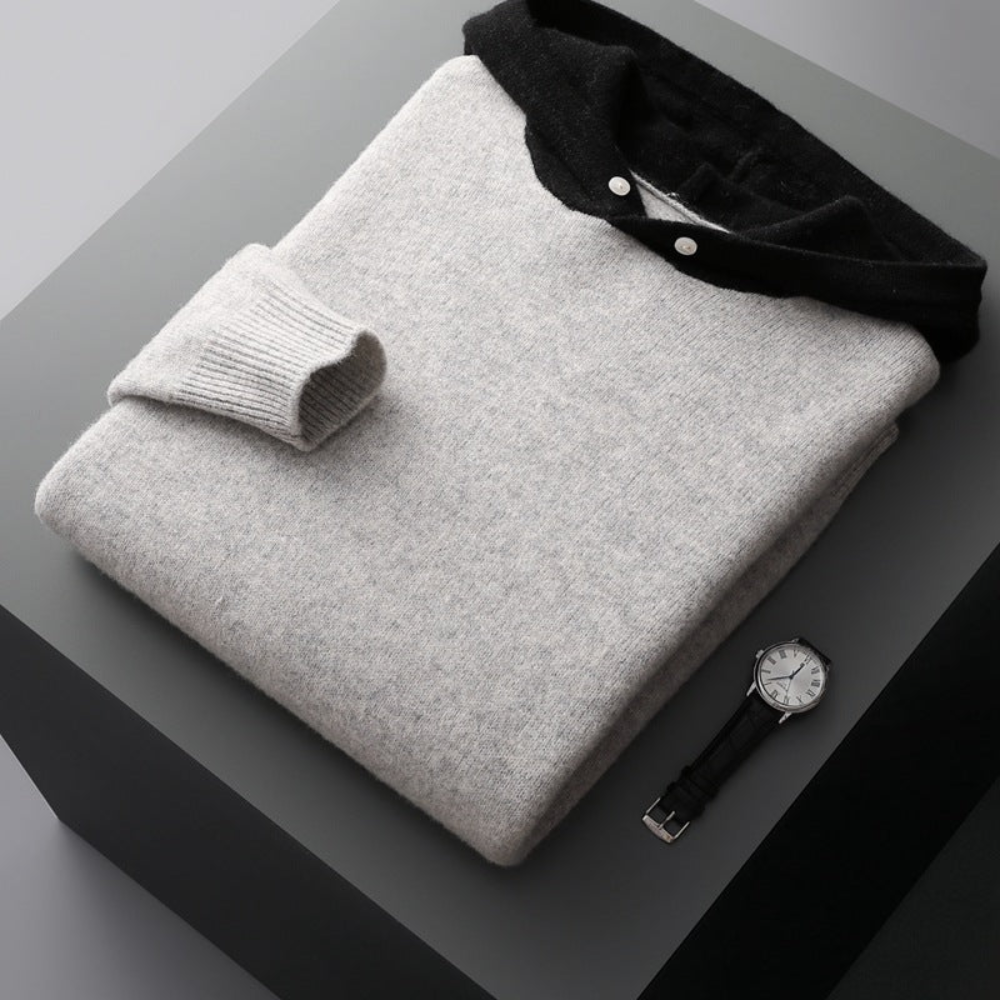 Sweat à capuche en laine mérinos Nova