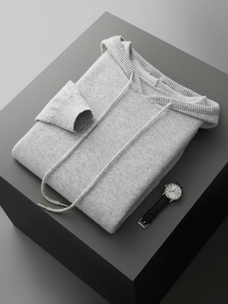 Sweat à capuche en laine mérinos Sirlus