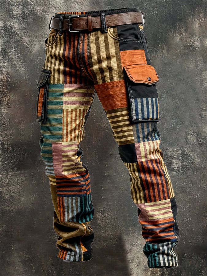 MAISON CLÉMENT PARIS™ | PANTALON CARGO PATCHWORK HOMME