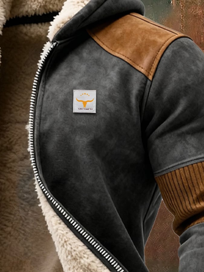 MAISON CLÉMENT PARIS™ | VESTE AVIATEUR HOMME À CAPUCHE FOURRÉE