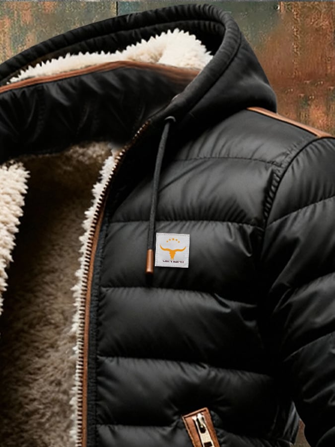 MAISON CLÉMENT PARIS™ | VESTE MATELASSÉE SHERPA NOIRE