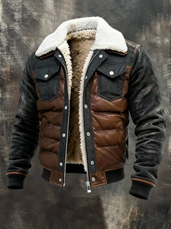 Maison Clément Paris | Veste outdoor en laine à col sherpa
