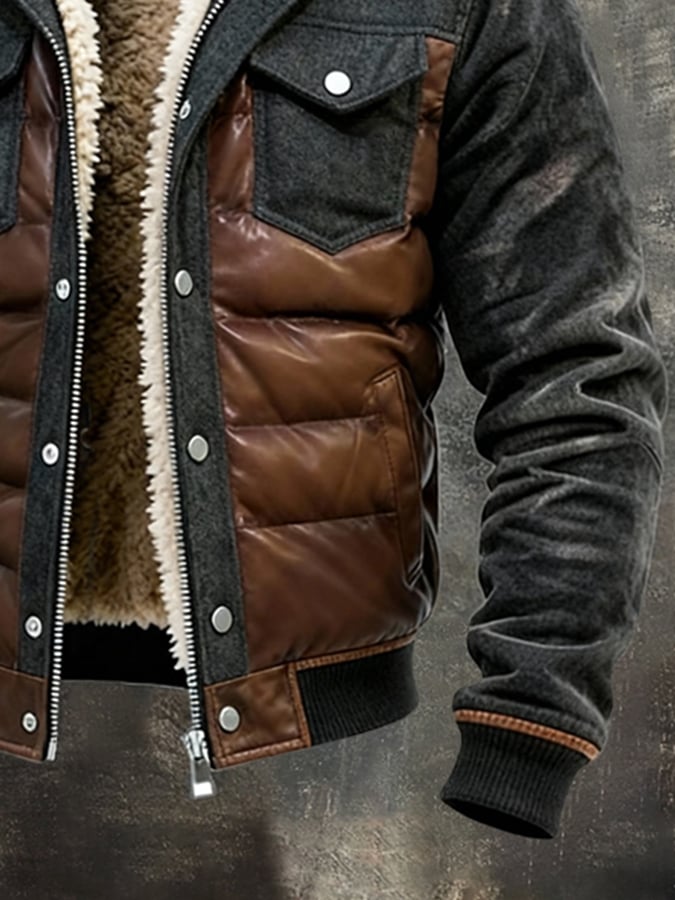 Maison Clément Paris | Veste outdoor en laine à col sherpa
