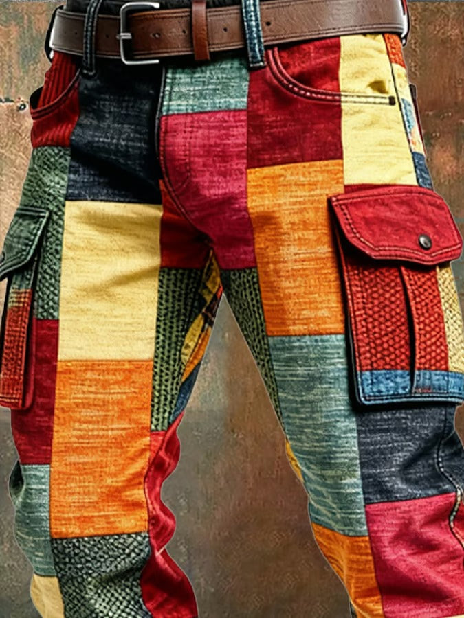 MAISON CLÉMENT PARIS™ | PANTALON CARGO HOMME PATCHWORK