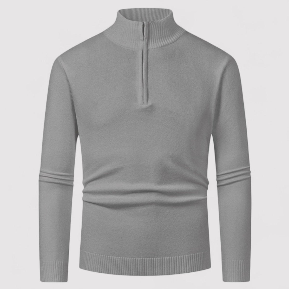 Gilet à col roulé pour hommes avec demi-zip – Nouveau style 2025