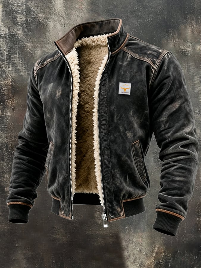 MAISON CLÉMENT PARIS™ | VESTE VINTAGE À DOUBLURE SHERPA