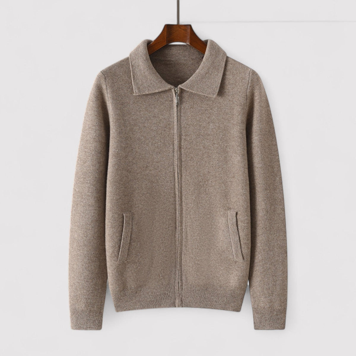 Lazaro – Gilet en Cachemire Élégant - Look Élégant/Professionnel pour Hommes