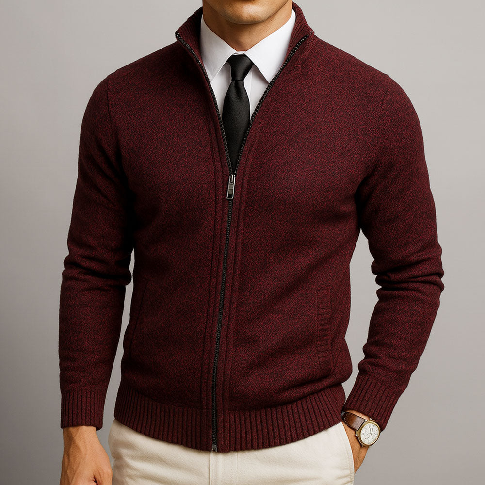 Maison Clément Paris™ | Cardigan Zippé en Lain Mérinos