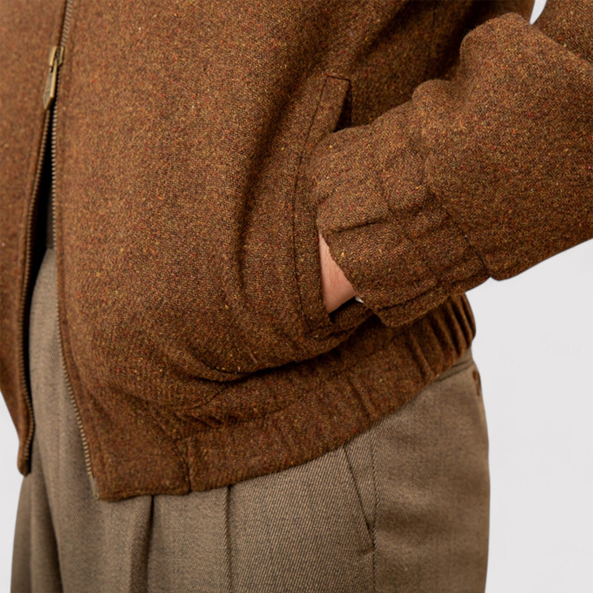Veste zippée élégante Old Money pour hommes - Automne/Hiver 2025