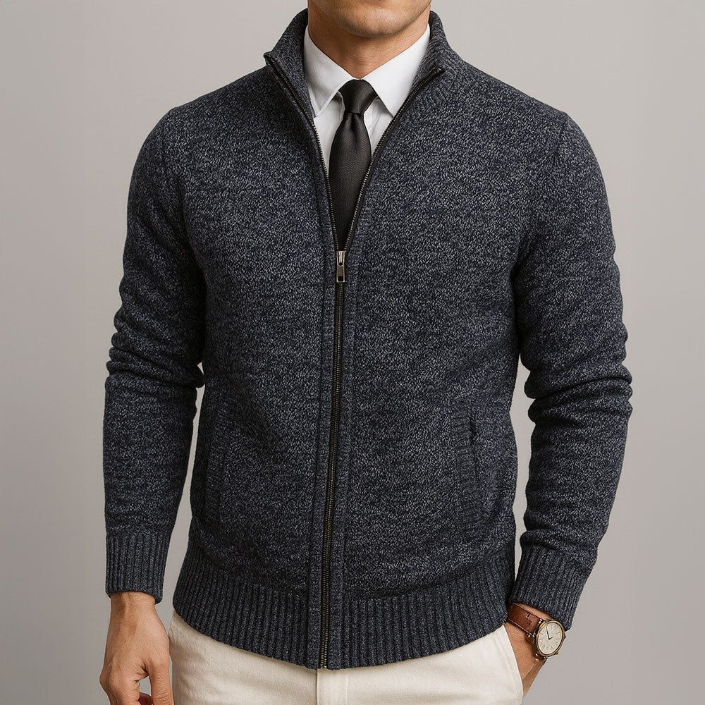 Maison Clément Paris™ | Cardigan Zippé en Lain Mérinos