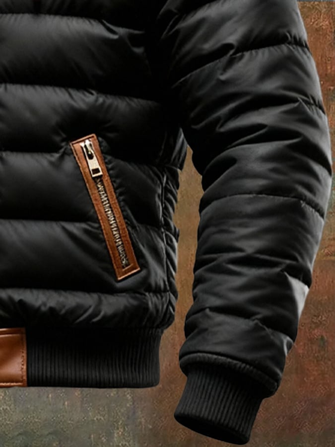 MAISON CLÉMENT PARIS™ | VESTE MATELASSÉE SHERPA NOIRE