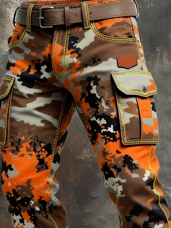 MAISON CLÉMENT PARIS™ | PANTALON CARGO CAMOUFLAGE HOMME TACTIQUE